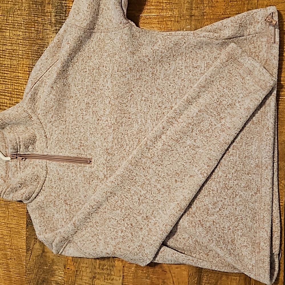 Pink quater zip sweater